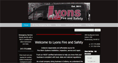 Desktop Screenshot of lyonsfireandsafety.com